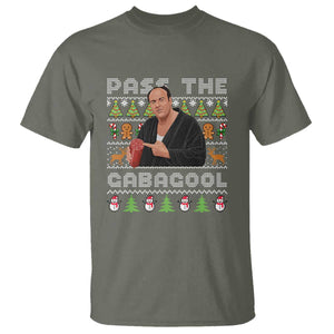 Christmas Pass The Gabagool T Shirt Retro TV Show Funny Ugly Xmas TS10 Military Green Print Your Wear