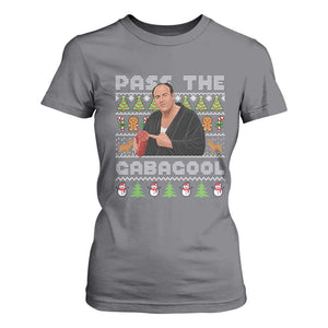 Christmas Pass The Gabagool T Shirt For Women Retro TV Show Funny Ugly Xmas TS10 Charcoal Print Your Wear