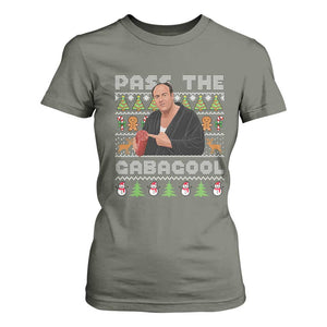 Christmas Pass The Gabagool T Shirt For Women Retro TV Show Funny Ugly Xmas TS10 Military Green Print Your Wear