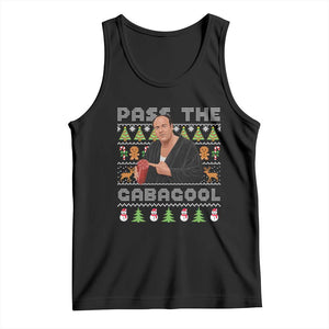 Christmas Pass The Gabagool Tank Top Retro TV Show Funny Ugly Xmas TS10 Black Print Your Wear