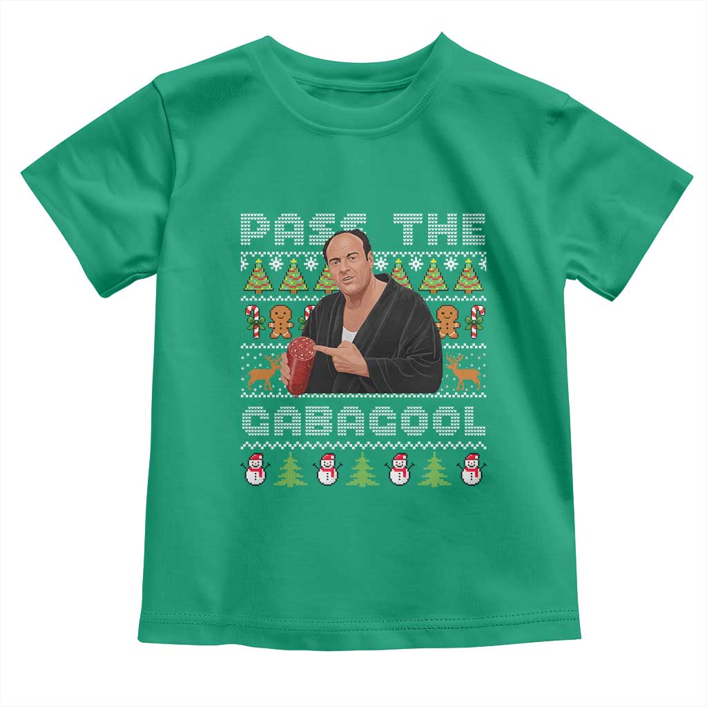 Christmas Pass The Gabagool Toddler T Shirt Retro TV Show Funny Ugly Xmas TS10 Irish Green Print Your Wear