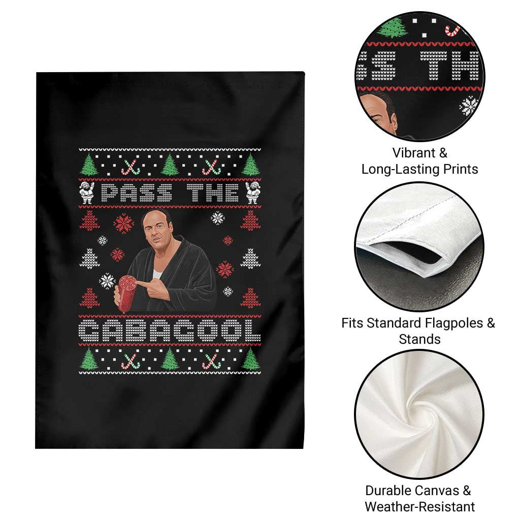 Pass The Gabagool Ugly Christmas Garden Flag Retro TV Show Funny TS10 Print Your Wear