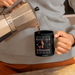 Pass The Gabagool Ugly Christmas Coffee Mug Retro TV Show Funny TS10 Print Your Wear