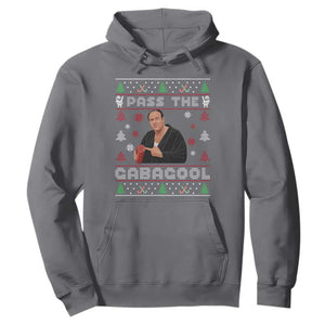 Pass The Gabagool Ugly Christmas Hoodie Retro TV Show Funny TS10 Charcoal Print Your Wear