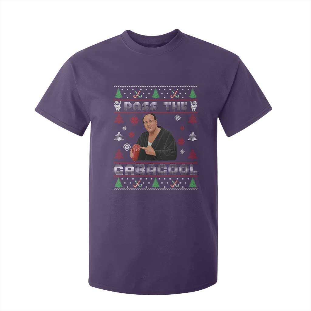 Pass The Gabagool Ugly Christmas T Shirt For Kid Retro TV Show Funny TS10 Purple Print Your Wear