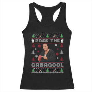 Pass The Gabagool Ugly Christmas Racerback Tank Top Retro TV Show Funny TS10 Black Print Your Wear
