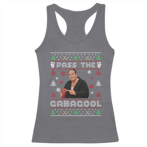 Pass The Gabagool Ugly Christmas Racerback Tank Top Retro TV Show Funny TS10 Charcoal Print Your Wear