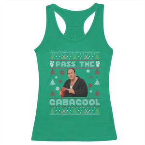 Pass The Gabagool Ugly Christmas Racerback Tank Top Retro TV Show Funny TS10 Irish Green Print Your Wear