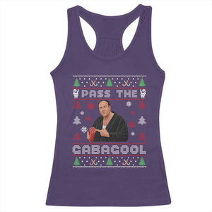 Pass The Gabagool Ugly Christmas Racerback Tank Top Retro TV Show Funny TS10 Purple Print Your Wear