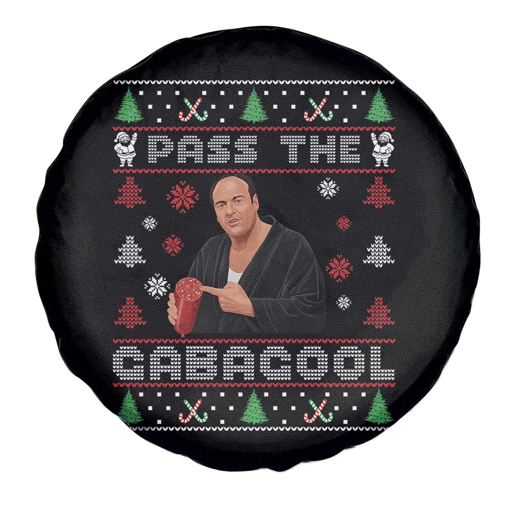 Pass The Gabagool Ugly Christmas Spare Tire Cover Retro TV Show Funny TS10 Print Your Wear