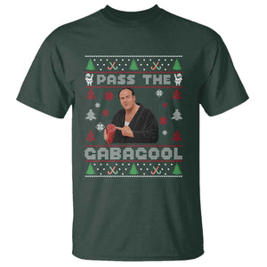 Pass The Gabagool Ugly Christmas T Shirt Retro TV Show Funny TS10 Dark Forest Green Print Your Wear