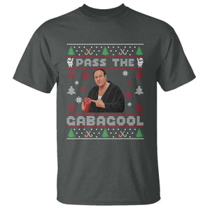 Pass The Gabagool Ugly Christmas T Shirt Retro TV Show Funny TS10 Dark Heather Print Your Wear