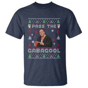 Pass The Gabagool Ugly Christmas T Shirt Retro TV Show Funny TS10 Navy Print Your Wear