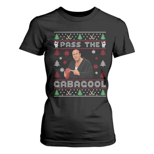 Pass The Gabagool Ugly Christmas T Shirt For Women Retro TV Show Funny TS10 Black Print Your Wear