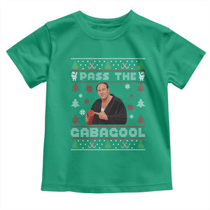 Pass The Gabagool Ugly Christmas Toddler T Shirt Retro TV Show Funny TS10 Irish Green Print Your Wear