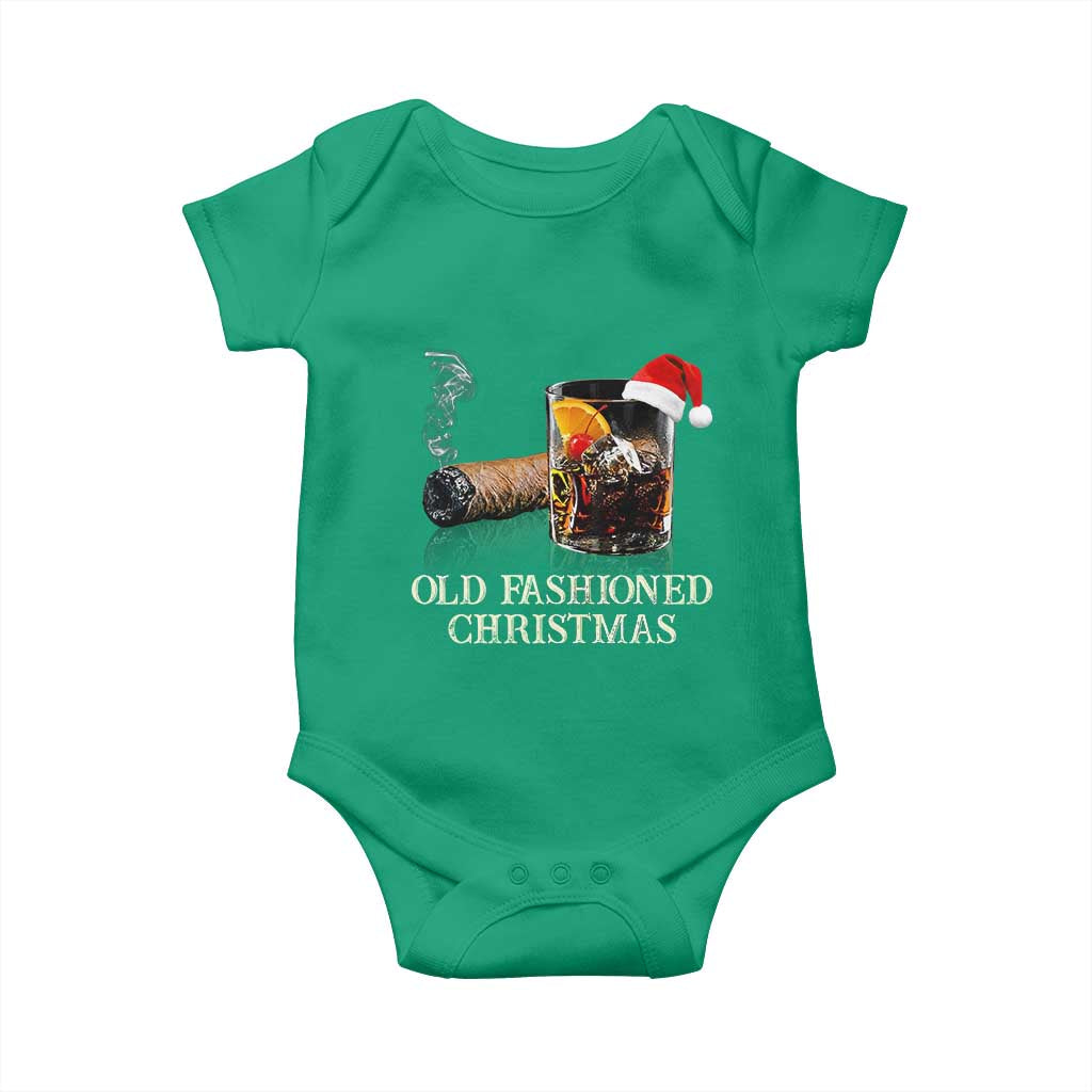 Old Fashioned Cocktail Christmas Baby Onesie Funny Bourbon Cocktail Drink TS10 Irish Green Print Your Wear