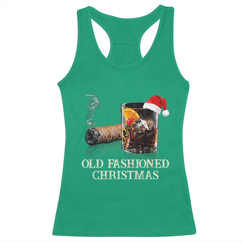 Old Fashioned Cocktail Christmas Racerback Tank Top Funny Bourbon Cocktail Drink TS10 Irish Green Print Your Wear