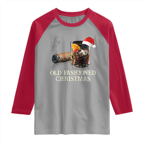 Old Fashioned Cocktail Christmas Raglan Shirt Funny Bourbon Cocktail Drink TS10 Sport Gray Red Print Your Wear