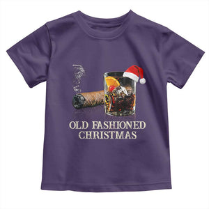 Old Fashioned Cocktail Christmas Toddler T Shirt Funny Bourbon Cocktail Drink TS10 Purple Print Your Wear