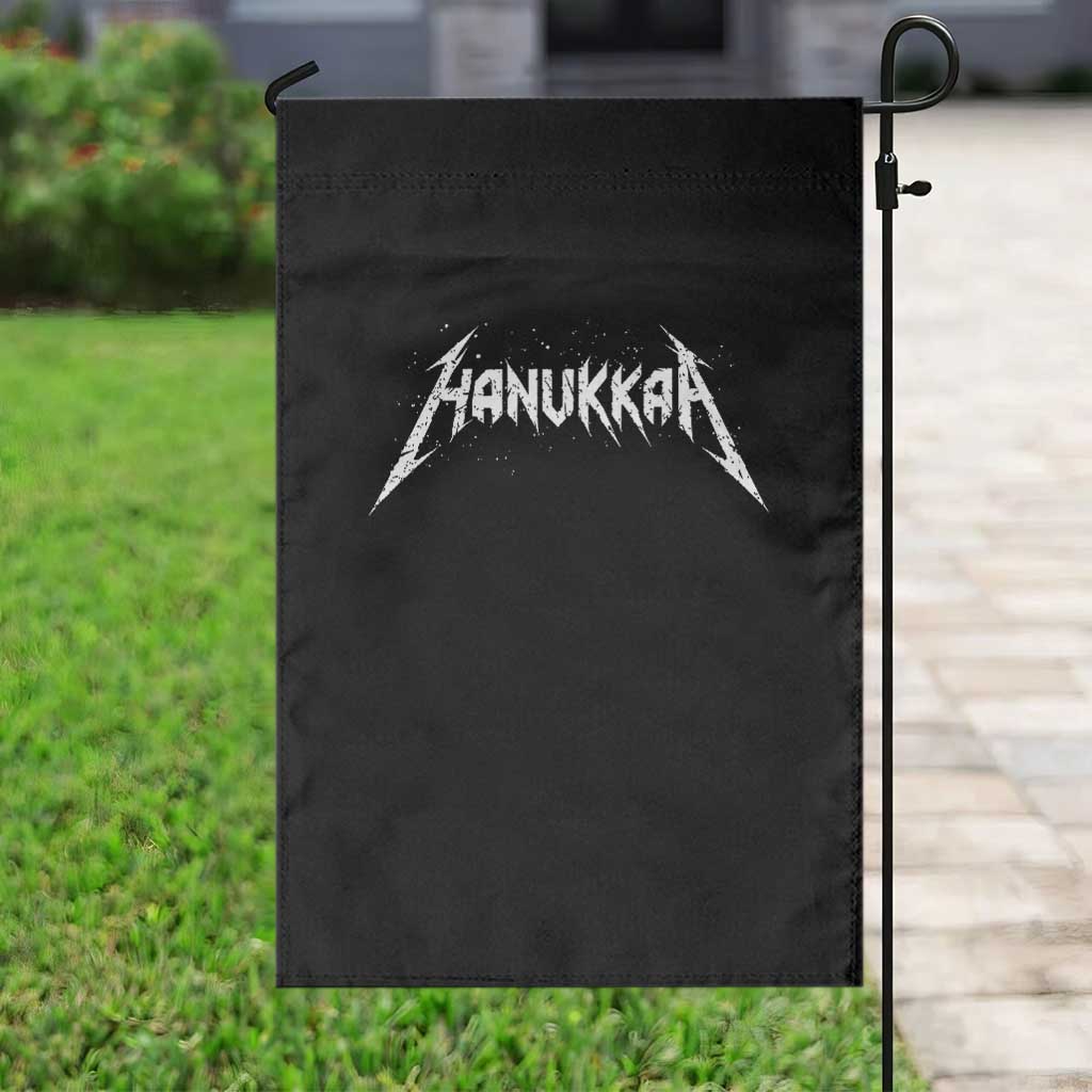Hanukkah Heavy Metal Garden Flag Latke Party Jewish Menorah Dreidel TS10 Print Your Wear
