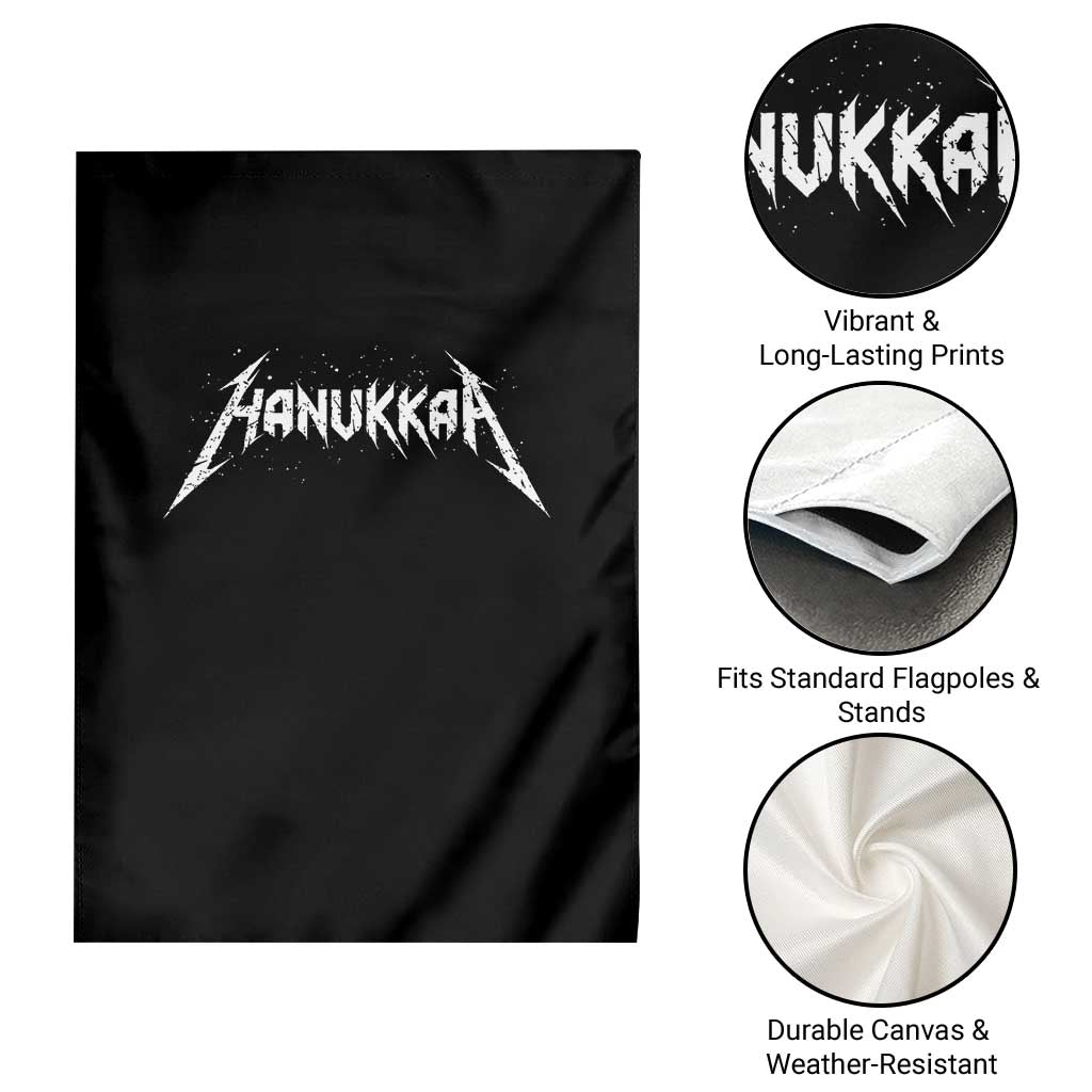 Hanukkah Heavy Metal Garden Flag Latke Party Jewish Menorah Dreidel TS10 Print Your Wear