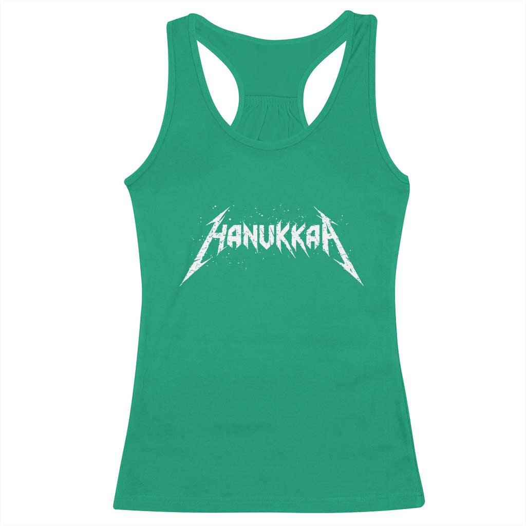 Hanukkah Heavy Metal Racerback Tank Top Latke Party Jewish Menorah Dreidel TS10 Irish Green Print Your Wear