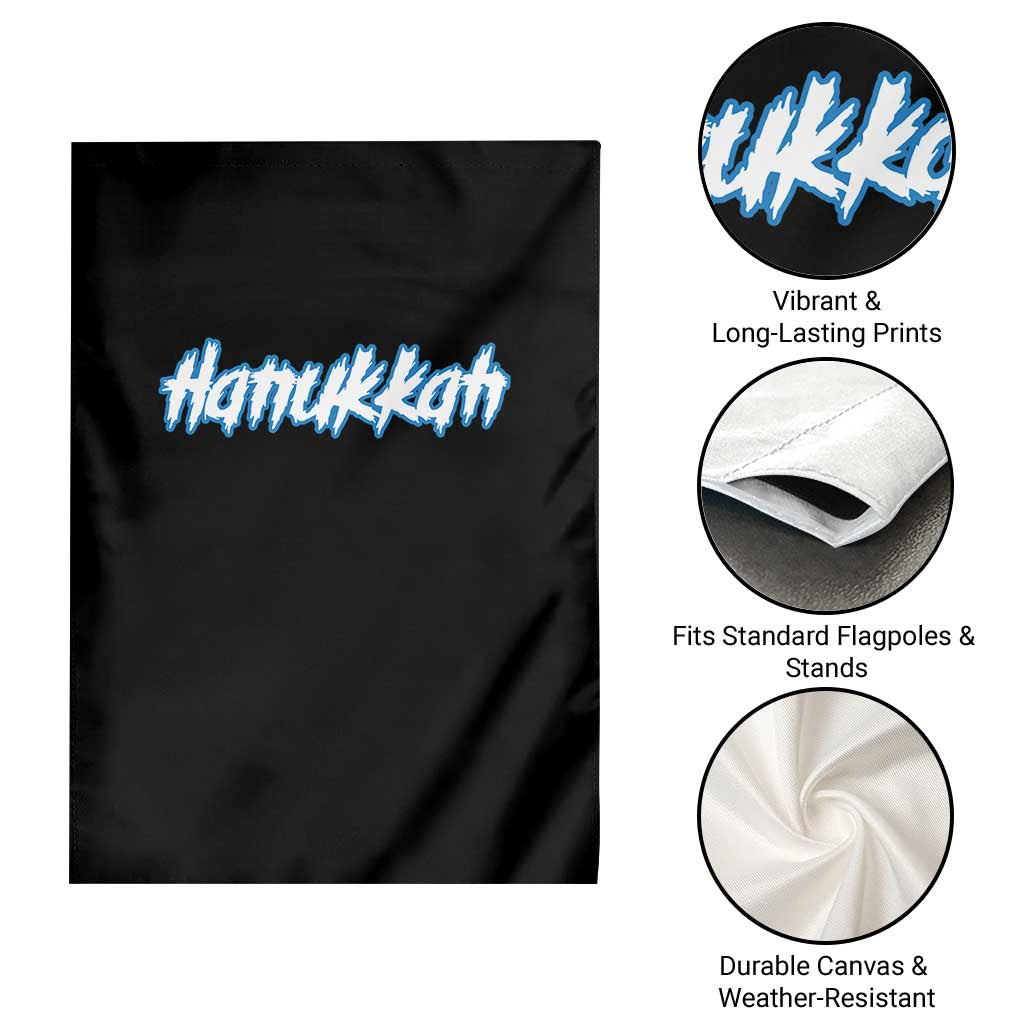 Hanukkah Heavy Metal Garden Flag Jewish Menorah Dreidel TS10 Print Your Wear