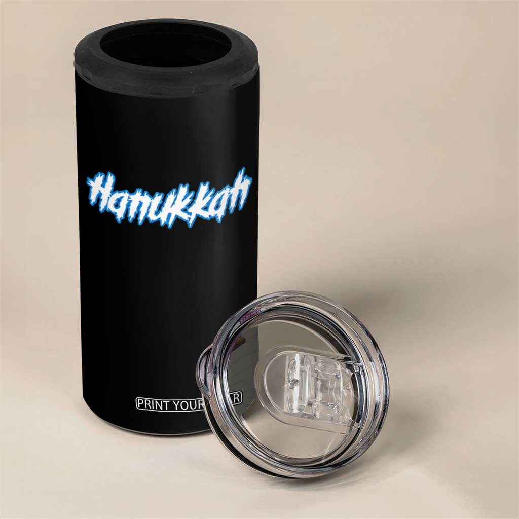 Hanukkah Heavy Metal 4 in 1 Can Cooler Tumbler Jewish Menorah Dreidel TS10 Print Your Wear