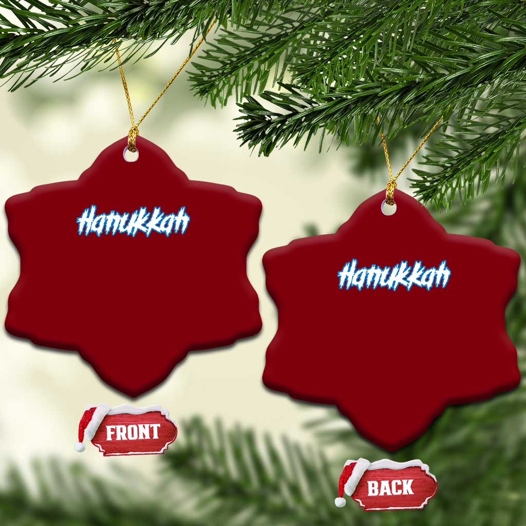Hanukkah Heavy Metal Ceramic Ornament Jewish Menorah Dreidel TS10 Print Your Wear