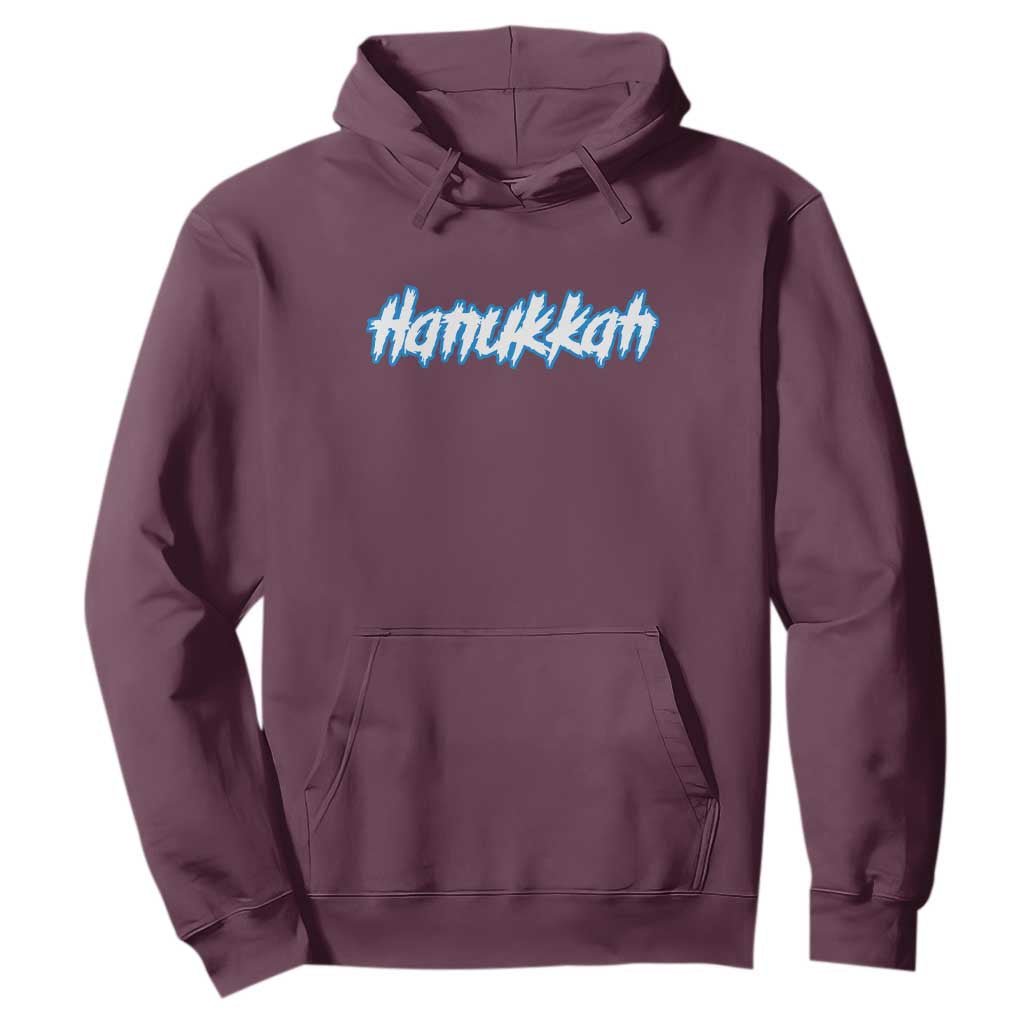 Hanukkah Heavy Metal Hoodie Jewish Menorah Dreidel TS10 Maroon Print Your Wear