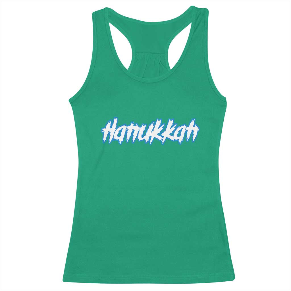 Hanukkah Heavy Metal Racerback Tank Top Jewish Menorah Dreidel TS10 Irish Green Print Your Wear