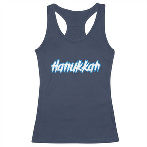 Hanukkah Heavy Metal Racerback Tank Top Jewish Menorah Dreidel TS10 Navy Print Your Wear