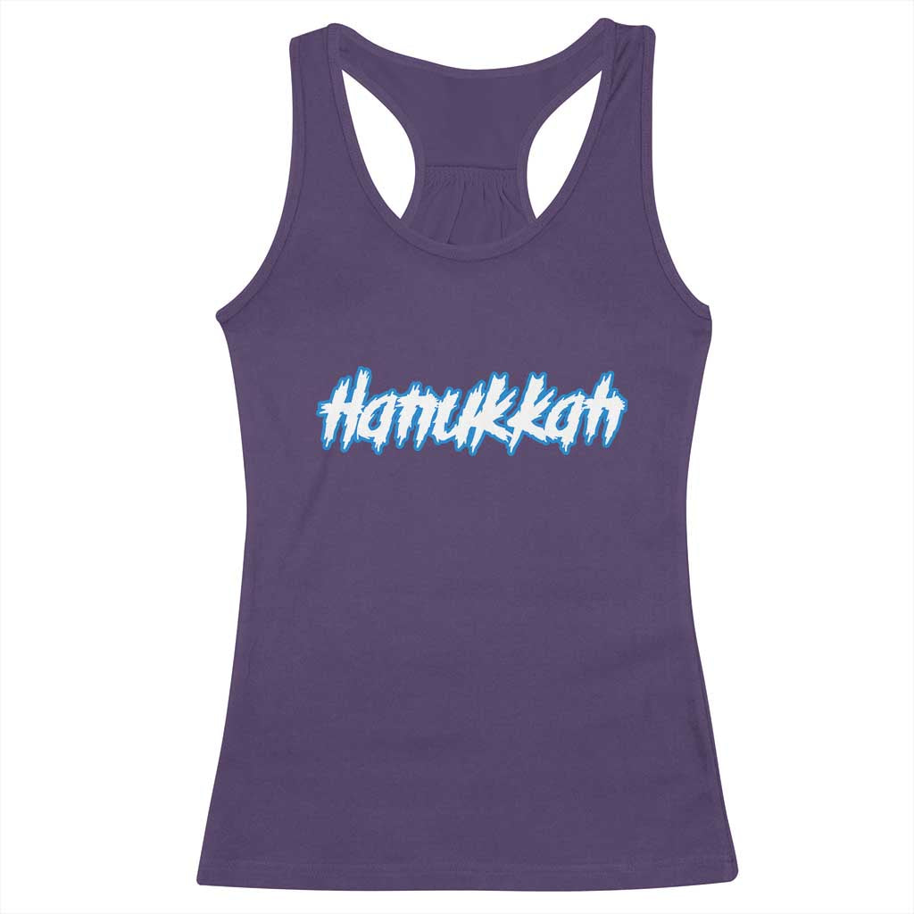 Hanukkah Heavy Metal Racerback Tank Top Jewish Menorah Dreidel TS10 Purple Print Your Wear