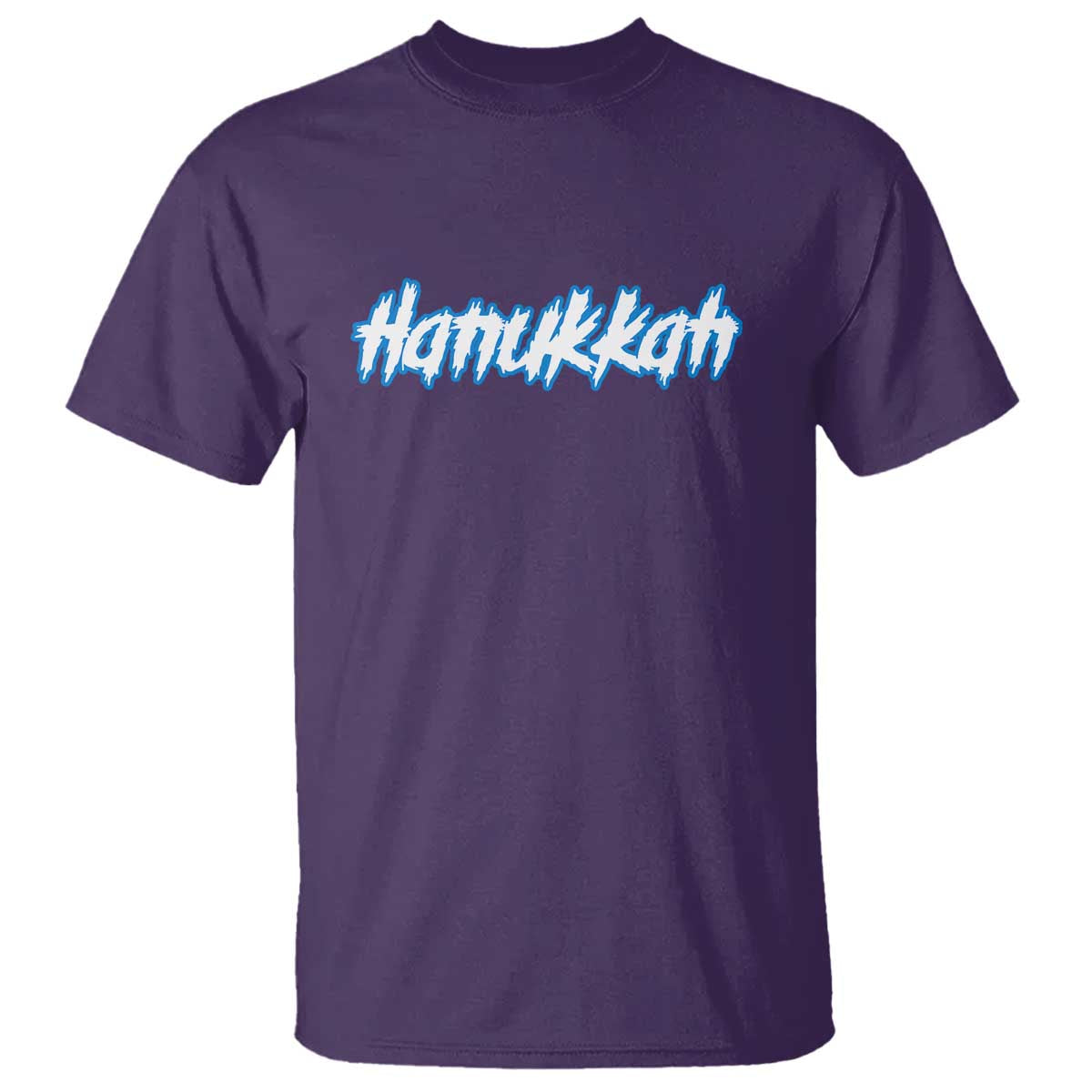 Hanukkah Heavy Metal T Shirt Jewish Menorah Dreidel TS10 Purple Print Your Wear