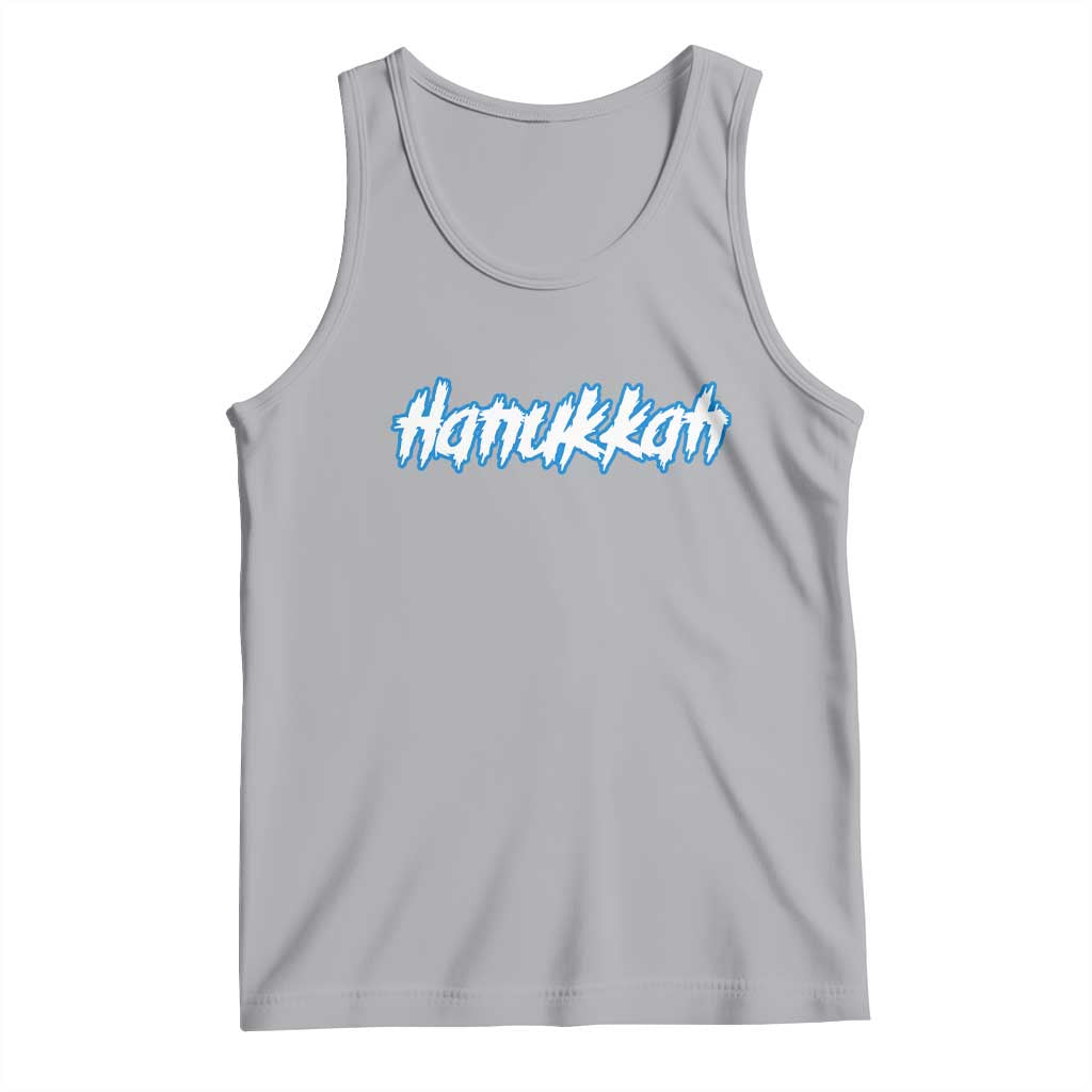 Hanukkah Heavy Metal Tank Top Jewish Menorah Dreidel TS10 Athletic Heather Print Your Wear