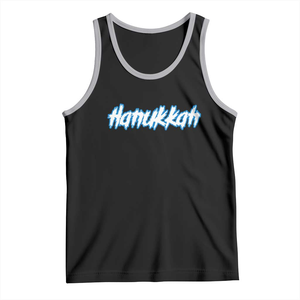 Hanukkah Heavy Metal Tank Top Jewish Menorah Dreidel TS10 Black Athletic Heather Print Your Wear