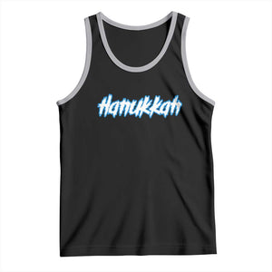 Hanukkah Heavy Metal Tank Top Jewish Menorah Dreidel TS10 Black Athletic Heather Print Your Wear