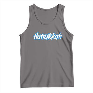 Hanukkah Heavy Metal Tank Top Jewish Menorah Dreidel TS10 Deep Heather Print Your Wear
