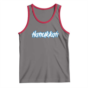 Hanukkah Heavy Metal Tank Top Jewish Menorah Dreidel TS10 Deep Heather Red Print Your Wear