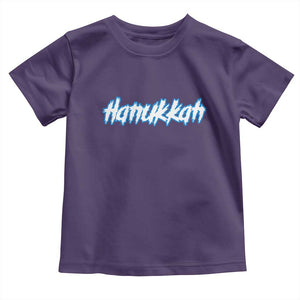 Hanukkah Heavy Metal Toddler T Shirt Jewish Menorah Dreidel TS10 Purple Print Your Wear