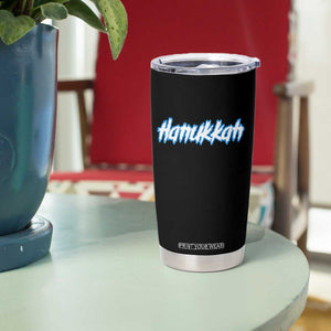 Hanukkah Heavy Metal Tumbler Cup Jewish Menorah Dreidel TS10 Print Your Wear