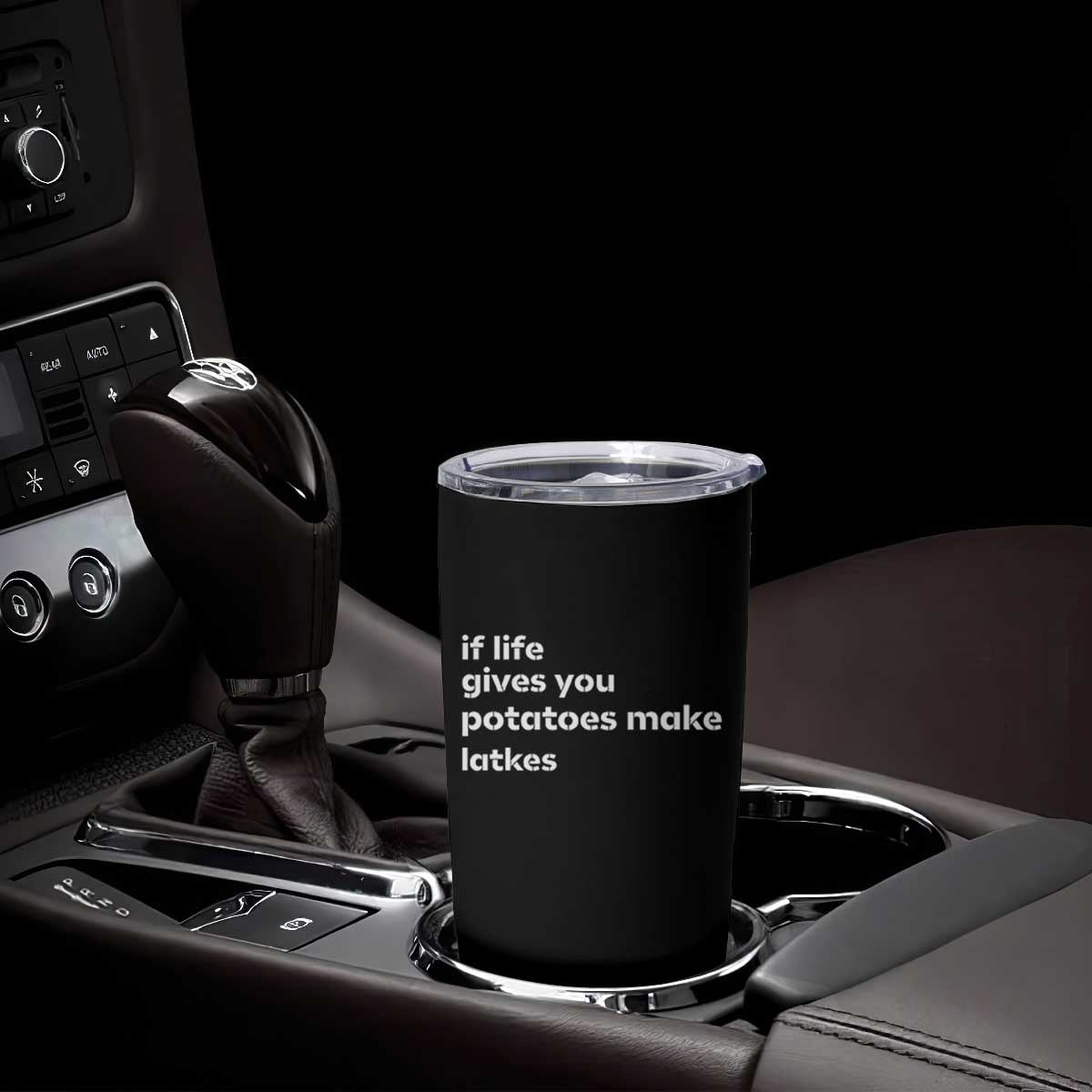 Life Gives Potatoes Make Latkes Tumbler Cup Funny Hanukkah Gift Jewish Holiday TS10 Print Your Wear