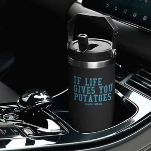 If Life Gives You Potatoes Make Latkes Flip Straw Tumbler Funny Hanukkah Gift Jewish Holiday TS10 Print Your Wear