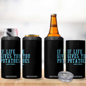 If Life Gives You Potatoes Make Latkes 4 in 1 Can Cooler Tumbler Funny Hanukkah Gift Jewish Holiday TS10 Print Your Wear