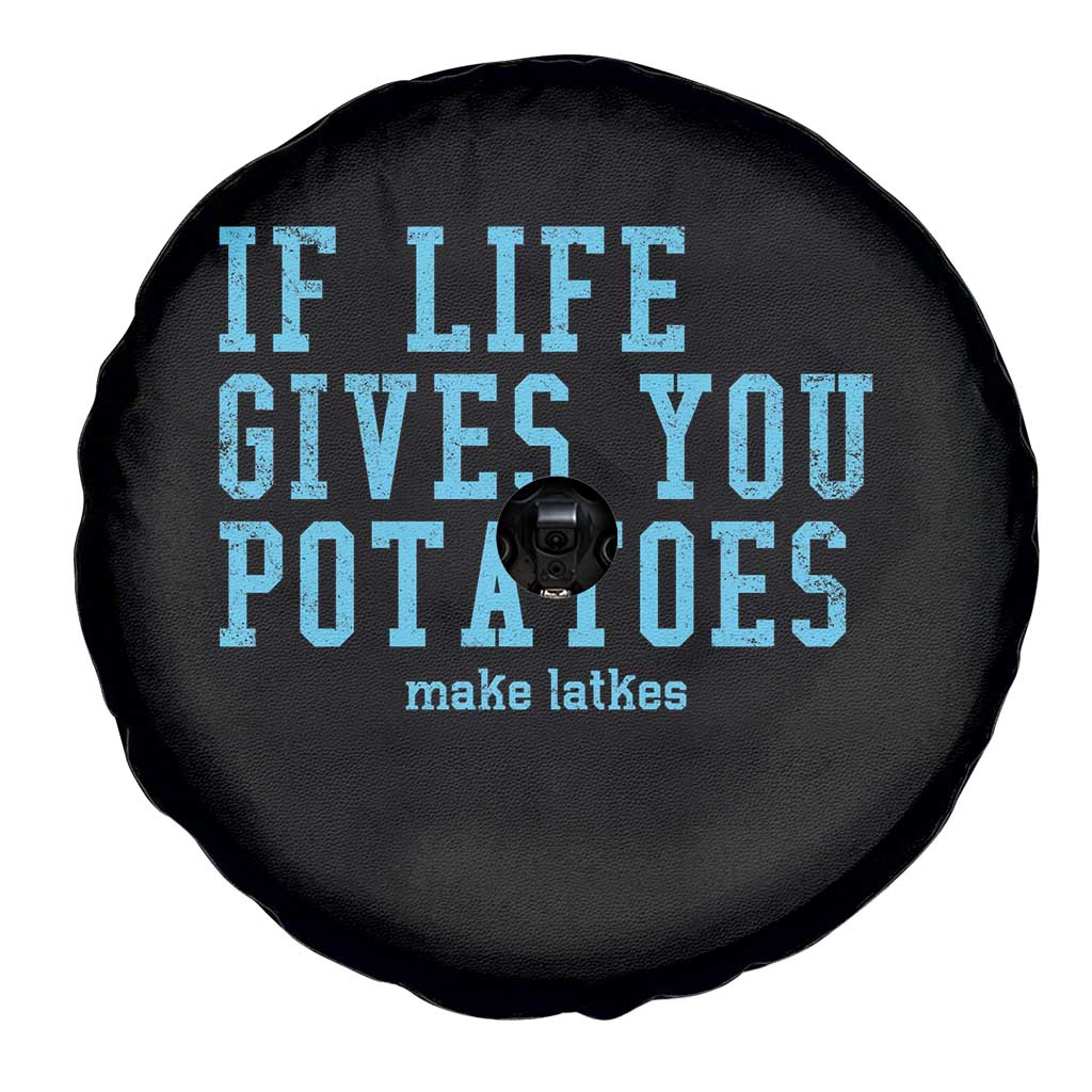 If Life Gives You Potatoes Make Latkes Spare Tire Cover Funny Hanukkah Gift Jewish Holiday TS10 Print Your Wear