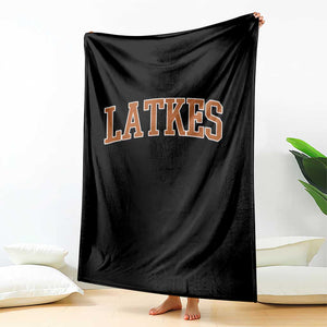 Latkes Throw Blanket Funny Hanukkah Gift Jewish Holiday Food Apparel TS10 Print Your Wear