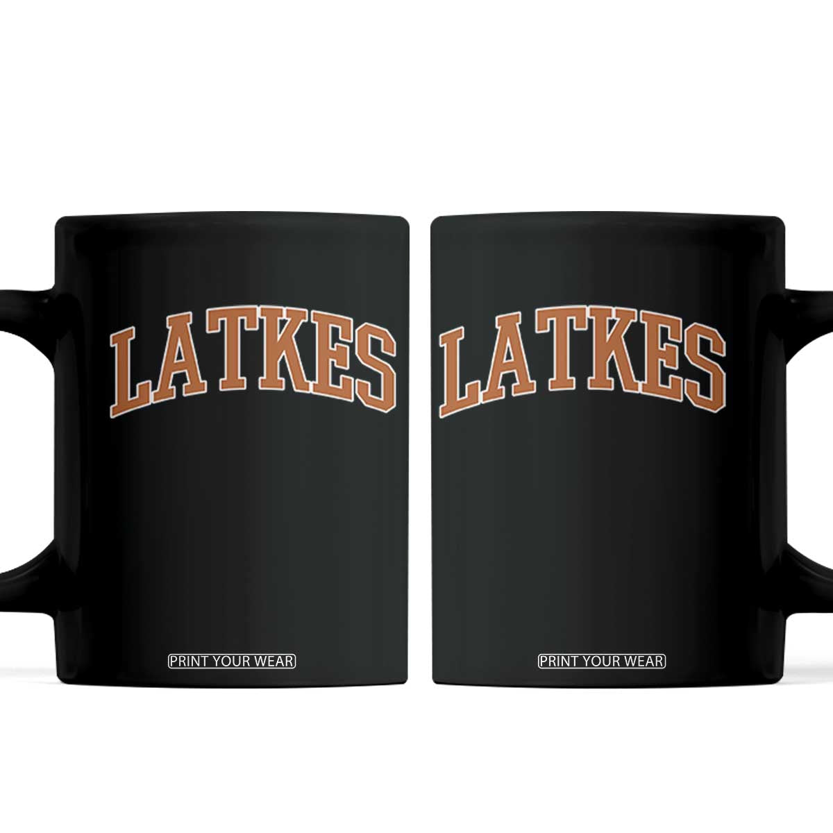 Latkes Coffee Mug Funny Hanukkah Gift Jewish Holiday Food Apparel TS10 Black Print Your Wear