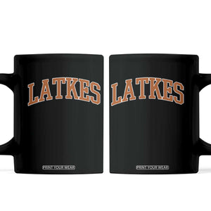 Latkes Coffee Mug Funny Hanukkah Gift Jewish Holiday Food Apparel TS10 Black Print Your Wear
