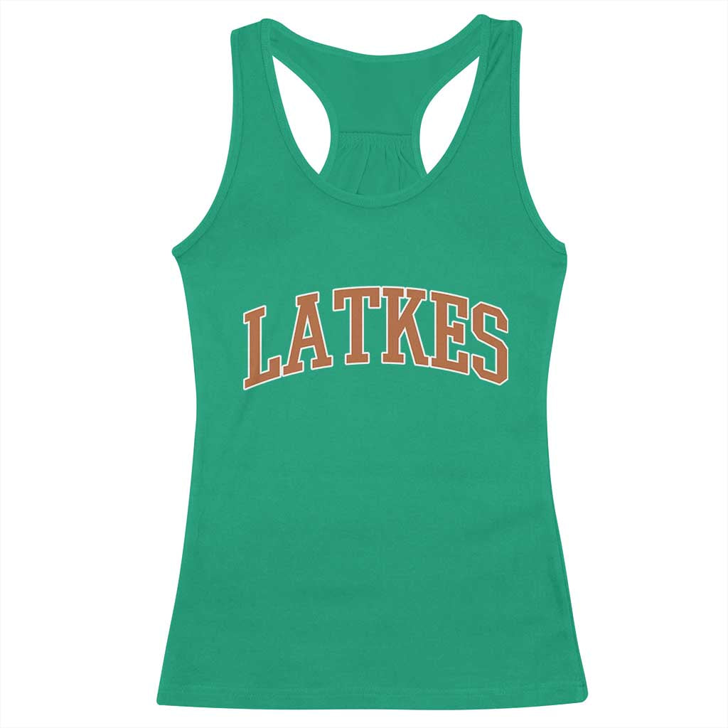 Latkes Racerback Tank Top Funny Hanukkah Gift Jewish Holiday Food Apparel TS10 Irish Green Print Your Wear