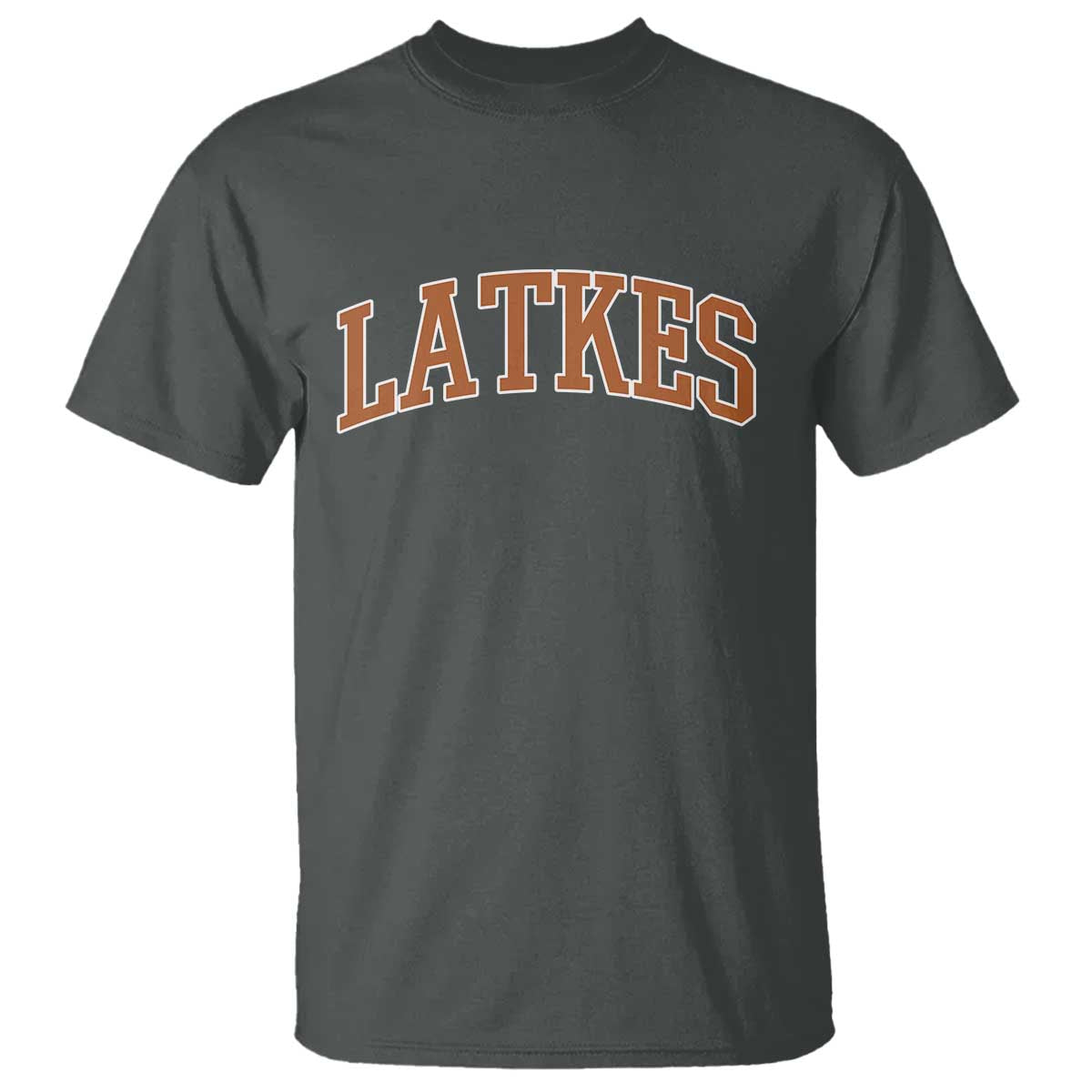 Latkes T Shirt Funny Hanukkah Gift Jewish Holiday Food Apparel TS10 Dark Heather Print Your Wear